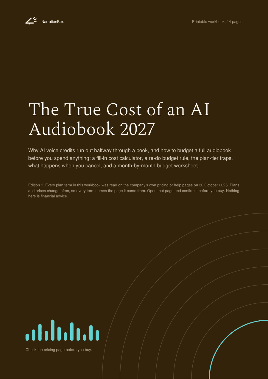 Cover of The True Cost of an AI Audiobook 2027